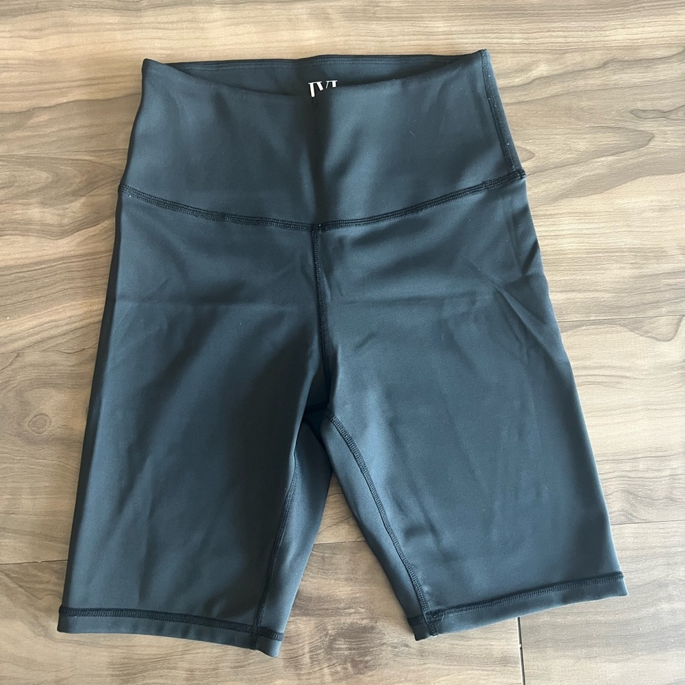 Women's High-Rise Black Bike Shorts